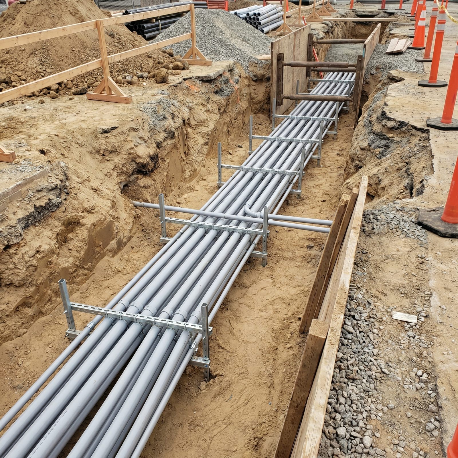 New Construction: site & underground